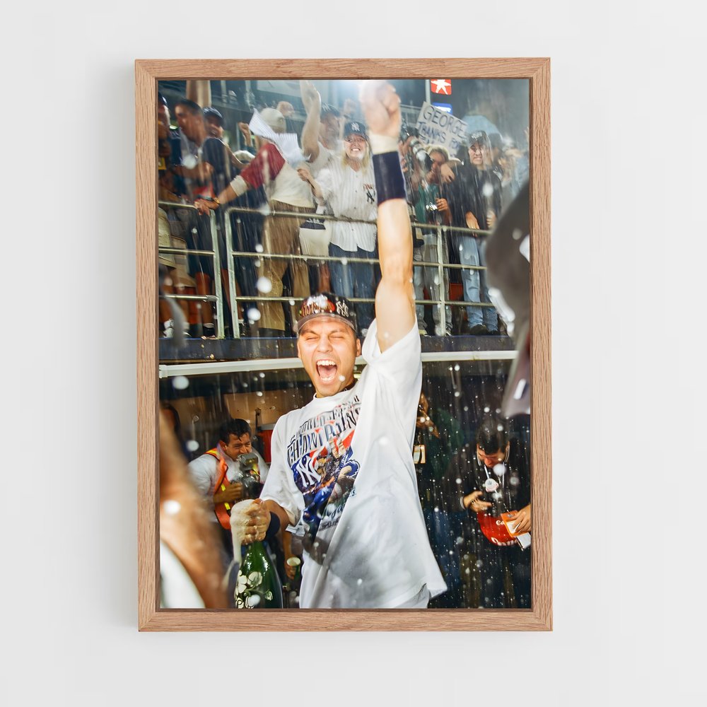 Poster Home Run sous la Pluie – affiche Baseball (vue 4)